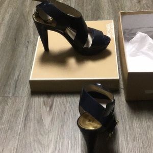 Michael Kors Carla Platforms in Navy 7M